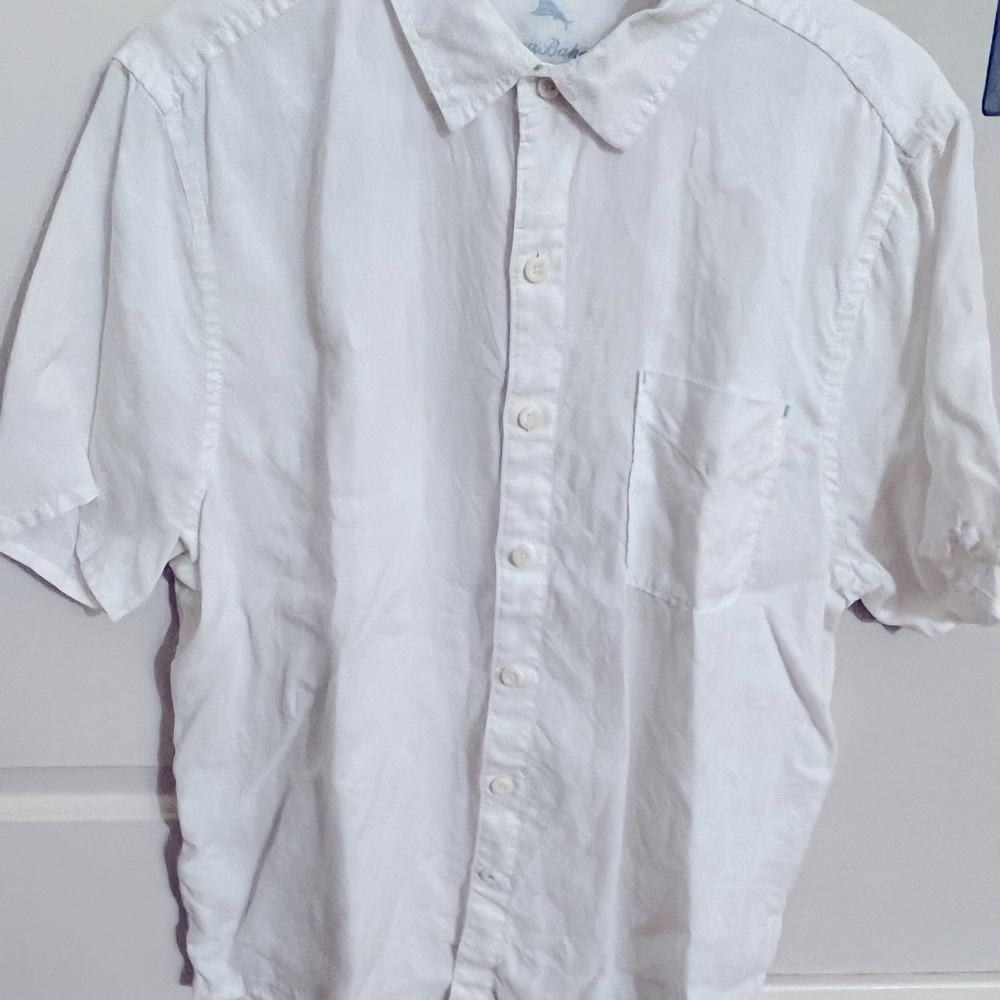 Tommy Bahama Linen Short Sleeve Button Down Men’s Large